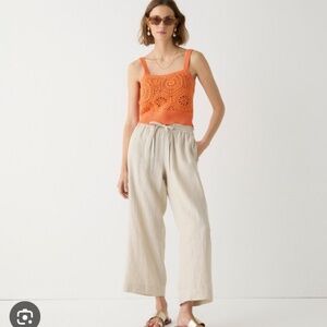 J. CREW SEASIDE LINEN PANTS 100% LINEN PANTS